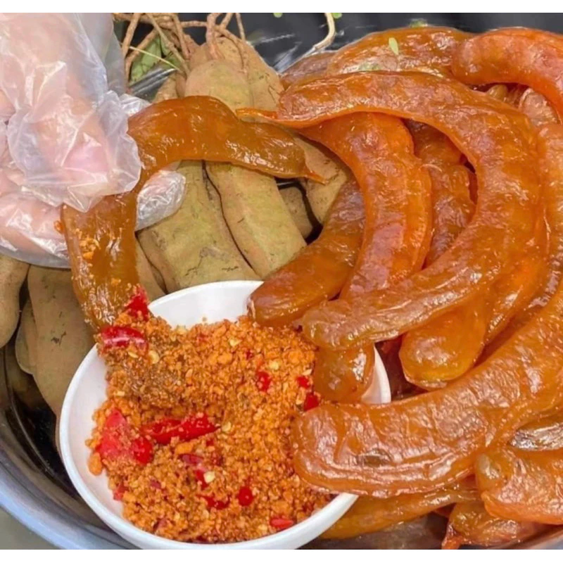 (Trợ giá) Me rim muối ớt ,me thái, me lào , me dốt rim đường thốt nốt , me ngâm chua ngọt,kẹo me, trà me ,me nguyên trái ảnh 4