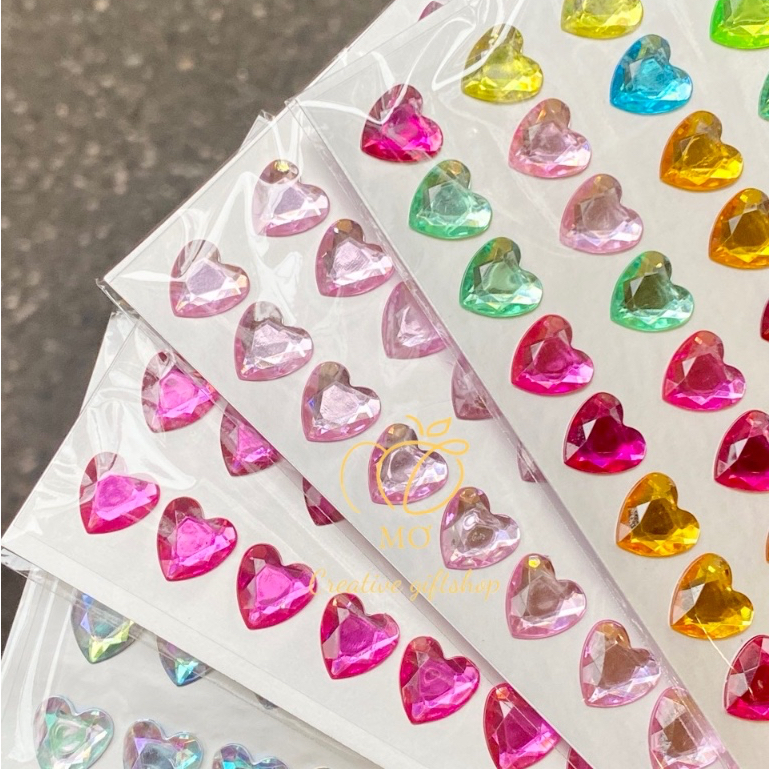 Sticker hình trái tim nổi 3d | Shopee Việt Nam