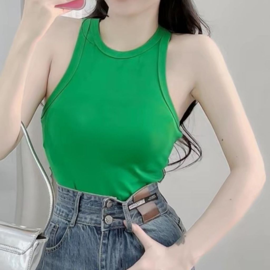 Áo Thun Ba Lỗ Nữ BIgsize Cổ Tròn Dáng Dài ESHOP Áo BaLo Sát Nách Áo Kiểu Đẹp Dễ Thương Mặc Hè MS179