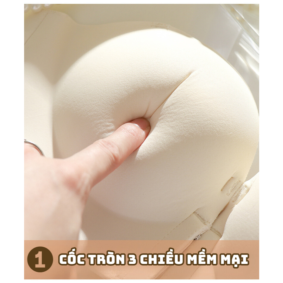 Áo Ngực Không Dây Cài Trước Đệm Dày 5cm Siêu Nâng Ngực Bản To Che Mỡ Thừa Kèm Dây Vai 946