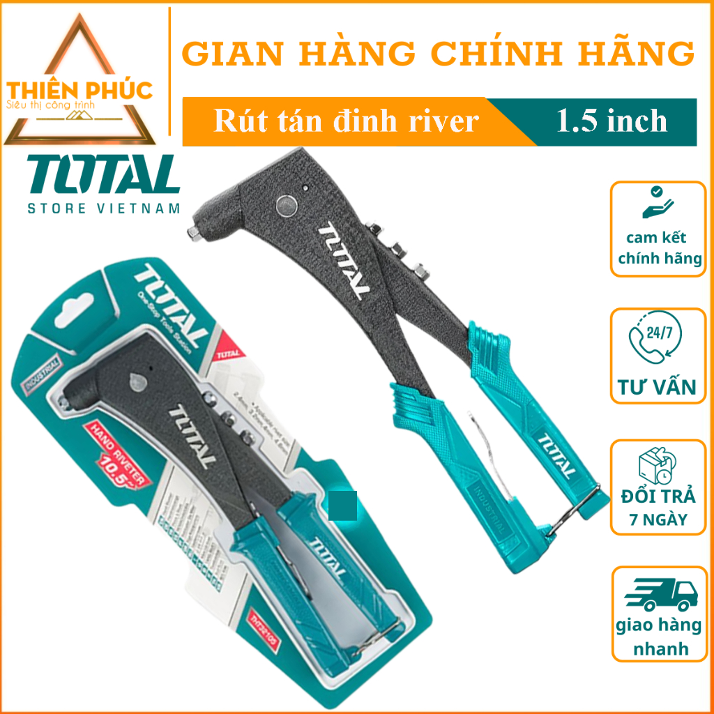 Kềm Rive- kềm tán đinh rive TOTAL 10.5 inch THT32105, kềm rút rive ...
