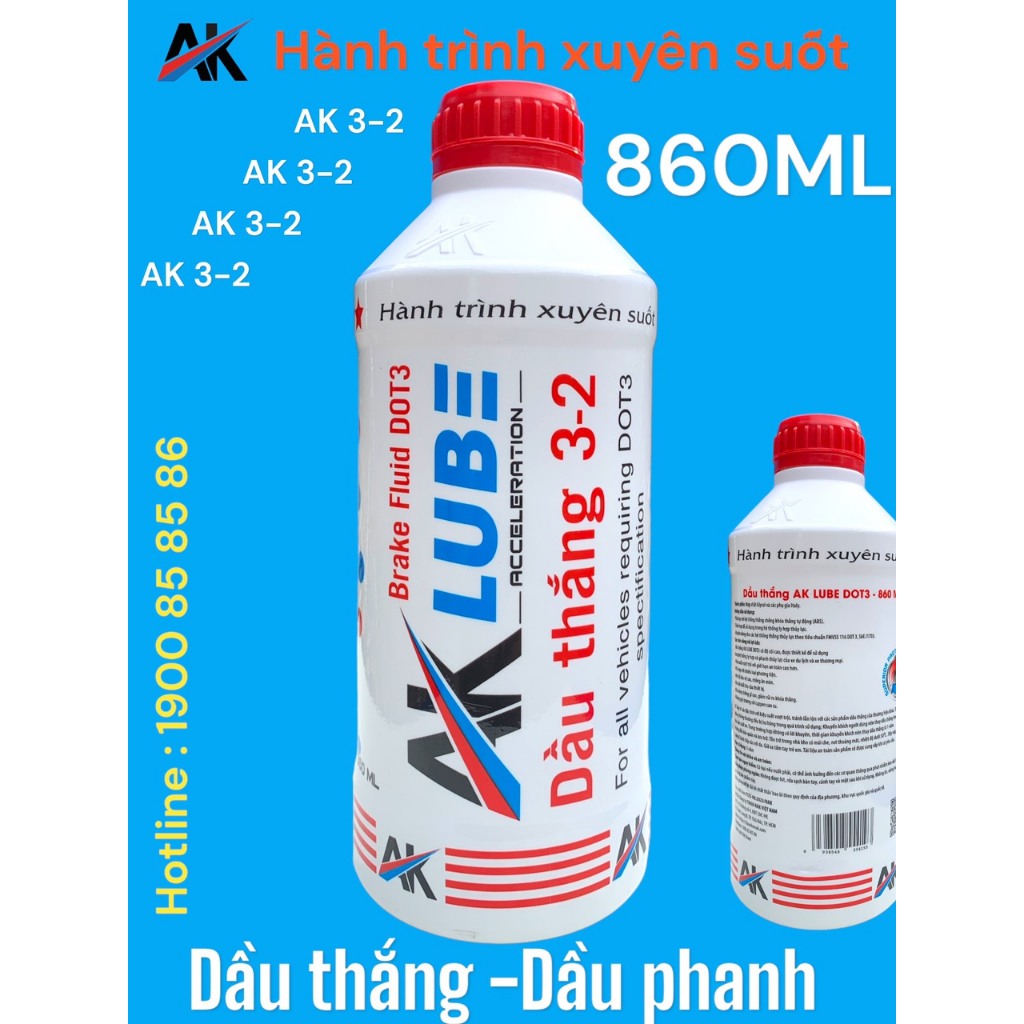 AKLUBE DẦU THẮNG DOT3 12X860ML