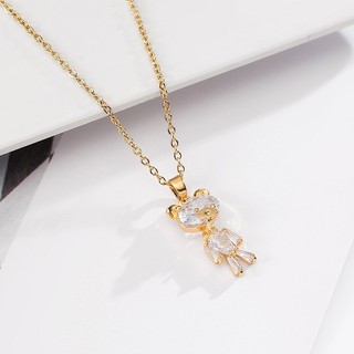 Dây chuyền nữ LAMY Crystal Teddy Bear Necklace 6391