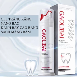 Gaolibai Gel nano bạc đánh răng loại bỏ mảng bám cao răng lâu năm, kem đánh răng trắng sáng hơi thở thơm mát – VIAN