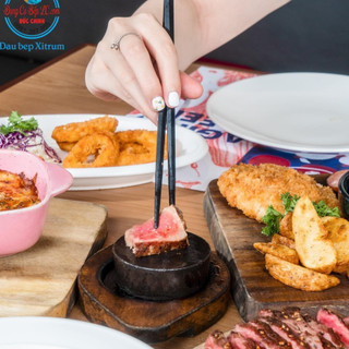 Đá nướng núi lửa | Đá nướng thịt không khói