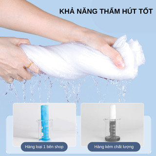 Hộp 14 Khăn Lau Mặt Dạng Nén Dùng 1 Lần Đi Du Lịch Tiện Lợi Chất Vải Cotton Cao Cấp 88472