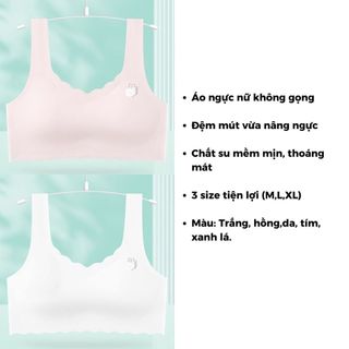 Áo bra nữ thể thao đúc su không gọng mỏng nhẹ êm, Áo lá nữ thoáng khí thấm hút mồ hôi DEVARI A741