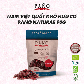 Nam việt quất khô hữu cơ Tây Ban Nha 90g Pano Naturae chính hãng