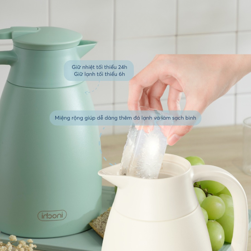 Ấm giữ nhiệt Fuji Home Inochi 1500ml cao cấp, độ bền cao, giữ nhiệt tốt theo tiêu chuẩn Nhật Bản