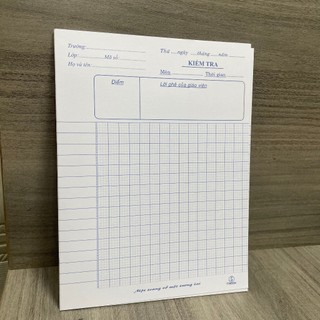 [Giao Nhanh]  Tờ Giấy Kiểm Tra 4 ôly Thuận Tiến ĐL100g Đảm Bảo Không Lem (1 xấp 20 tờ)