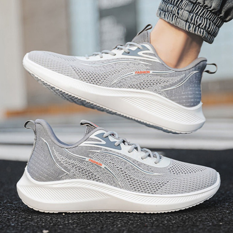 Giày Sneaker thể thao nam đế cao su thoải mái khi vận động.mẫu mới 2024