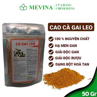 Cao Cà Gai Leo Nguyên Chất 50g, Hỗ Trợ Giải Độc Gan, Bảo Vệ Gan Dạng Bột Cao Khô Tiện Dụng