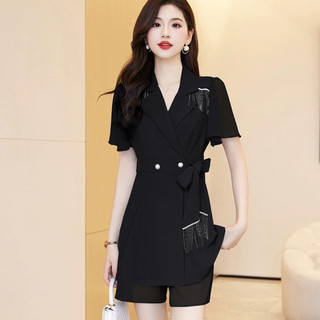 Set Bộ Vest Nữ Phối Tuarua Eo Thắt Nơ Sang Chảnh Nổi Bật Có 4 MÀU Cực Xinh