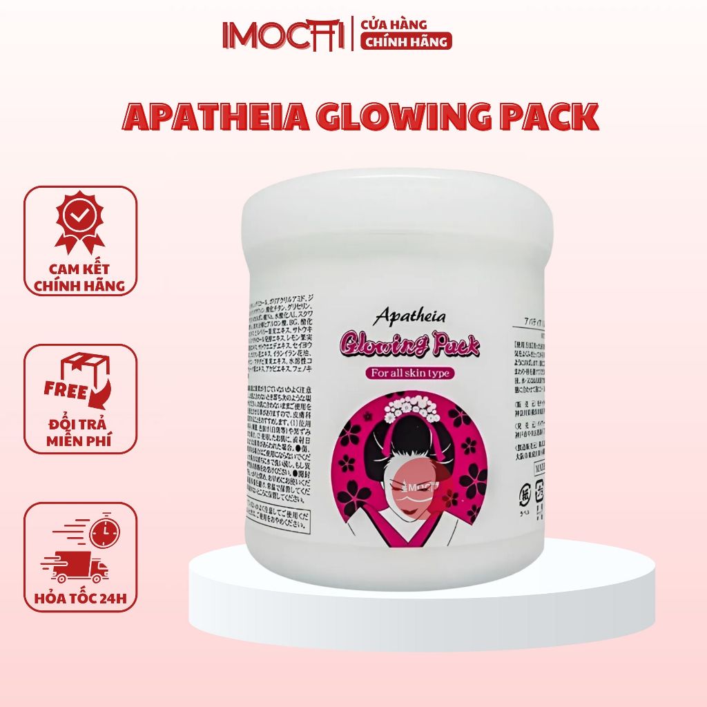 Kem Ủ Trắng Cô Gái Nhật Apatheia Glowing Pack Giúp Dưỡng Trắng Da 500gr