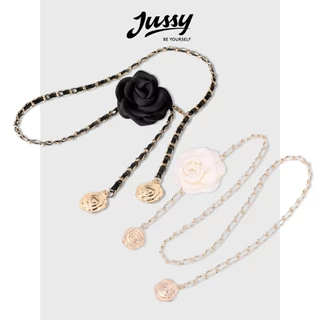 Thắt Lưng Hoa Hồng Đai Váy Nữ Bản Nhỏ JTL25 Jussy Official Kiểu Dây Xích Chất Da PU Bền Chắc Phong Cách Thanh Lịch