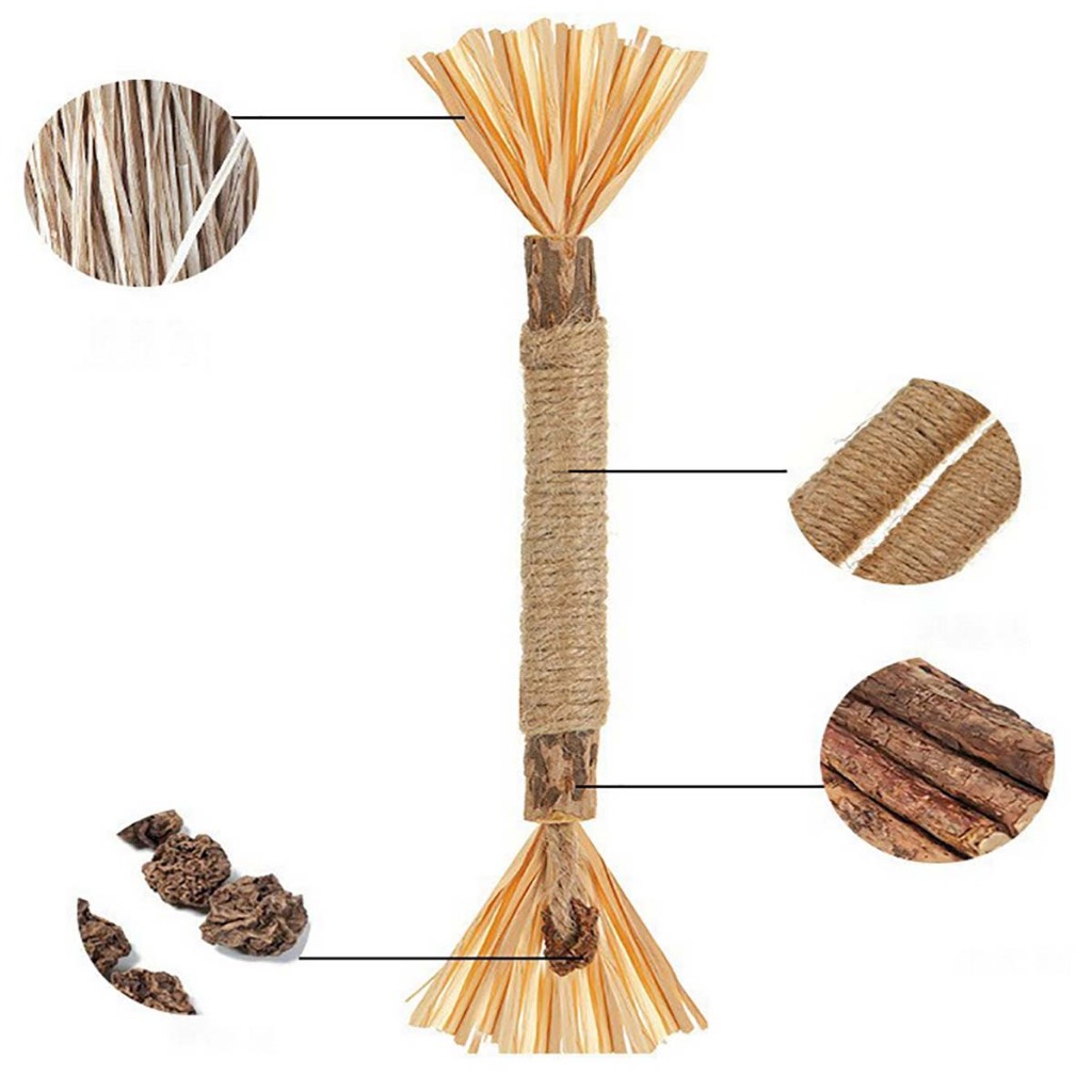 Que Gỗ Catnip Biscuit Cỏ Bạc Hà Cho Mèo Liếm Đồ Chơi Hay Gặm Chó Poodle Phụ Kiện Thú Cưng Cún Con Ngứa Răng Tự Chơi Cắn
