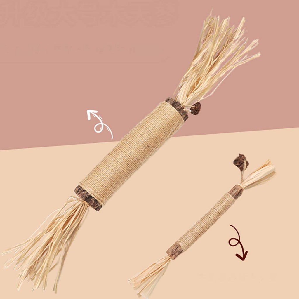 Que Gỗ Catnip Biscuit Cỏ Bạc Hà Cho Mèo Liếm Đồ Chơi Hay Gặm Chó Poodle Phụ Kiện Thú Cưng Cún Con Ngứa Răng Tự Chơi Cắn
