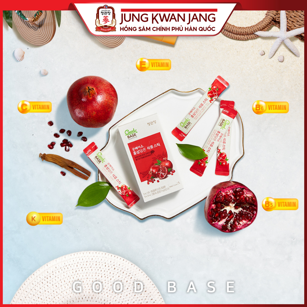 Ảnh Nước Hồng Sâm Hàn Quốc Goodbase Lựu Đỏ KGC Jung Kwan Jang (10ml x 10 gói) 3