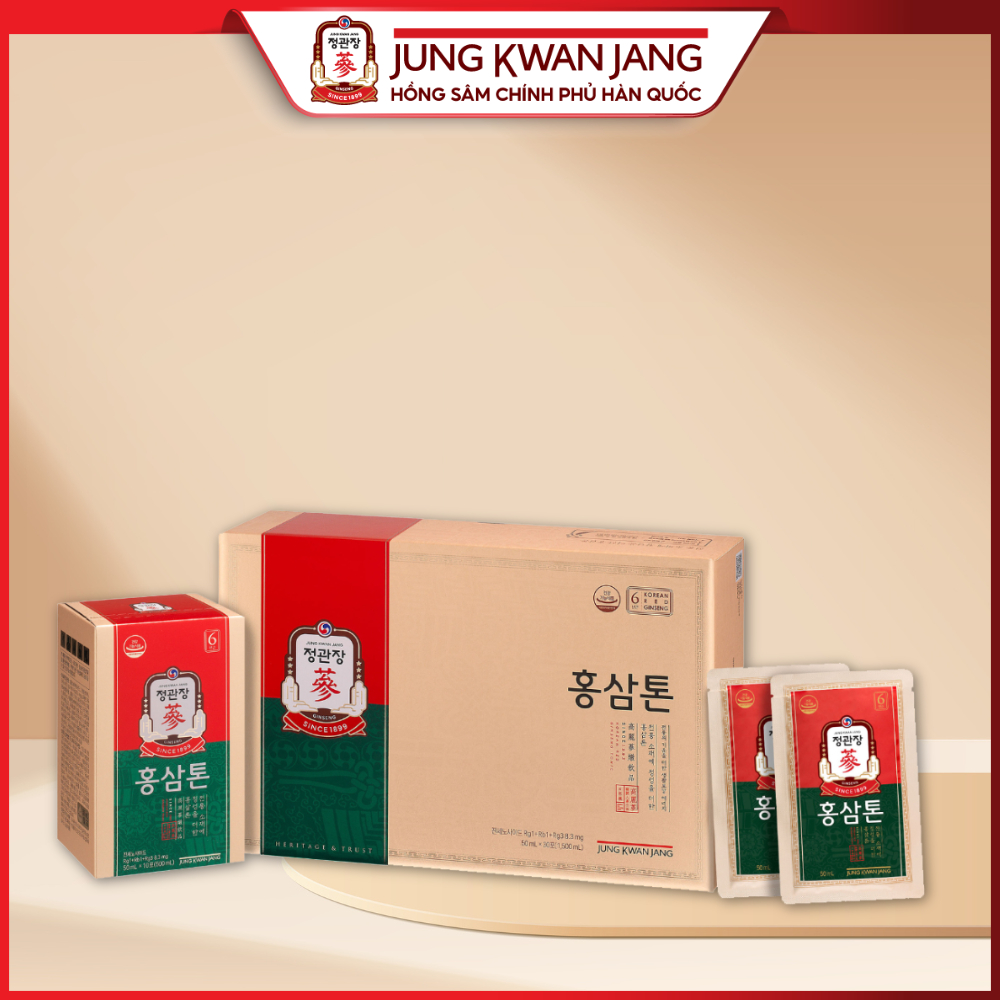 Ảnh Nước Hồng Sâm Pha Sẵn KGC Jung Kwan Jang Tonic (30 gói x 50ml) 2
