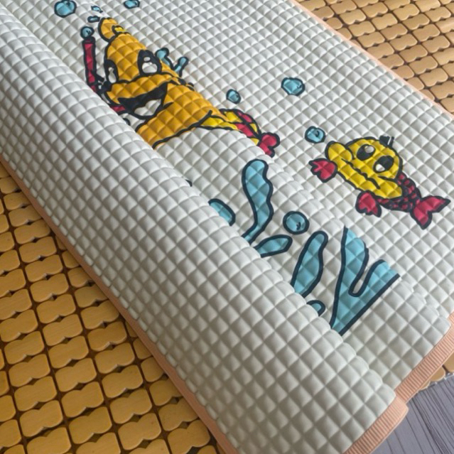 Tấm Lót cao su non Kareal hạ nhiệt, nệm nước Chống Thấm, điều hòa Cho Bé 60x90cm, nằm mát