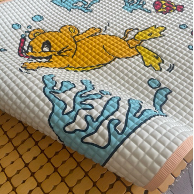 Tấm Lót cao su non Kareal hạ nhiệt, nệm nước Chống Thấm, điều hòa Cho Bé 60x90cm, nằm mát