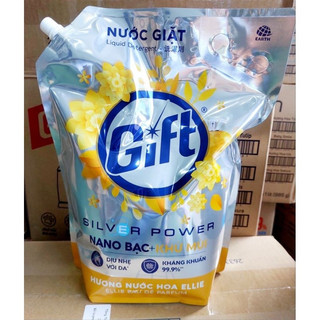 Nước Giặt Gift Hương Nước Hoa Pháp 3,6kg – Diệt Khuẩn 99.9%, Lưu Hương Sang Trọng