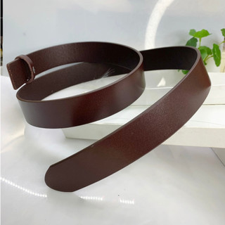 Dây nịt thắt lưng nam da bò nguyên tắm dây không mặt khóa hai màu đen và nâu bản rộng 3,5cm thatlungvidanamnu