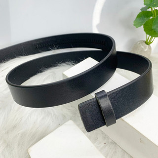 Dây nịt thắt lưng nam da bò nguyên tắm dây không mặt khóa hai màu đen và nâu bản rộng 3,5cm thatlungvidanamnu