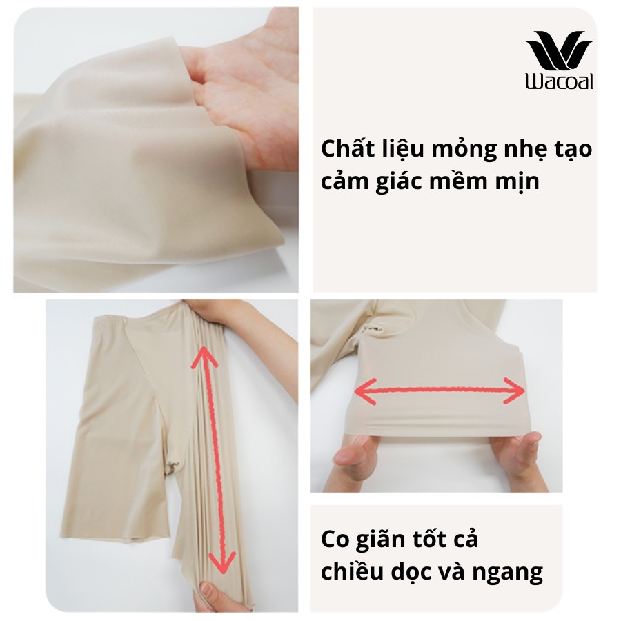 Quần gen Wacoal Wing IKQ2720 gen vừa, ống quần giữa đùi, định hình eo và đùi và nâng mông - KQ2720