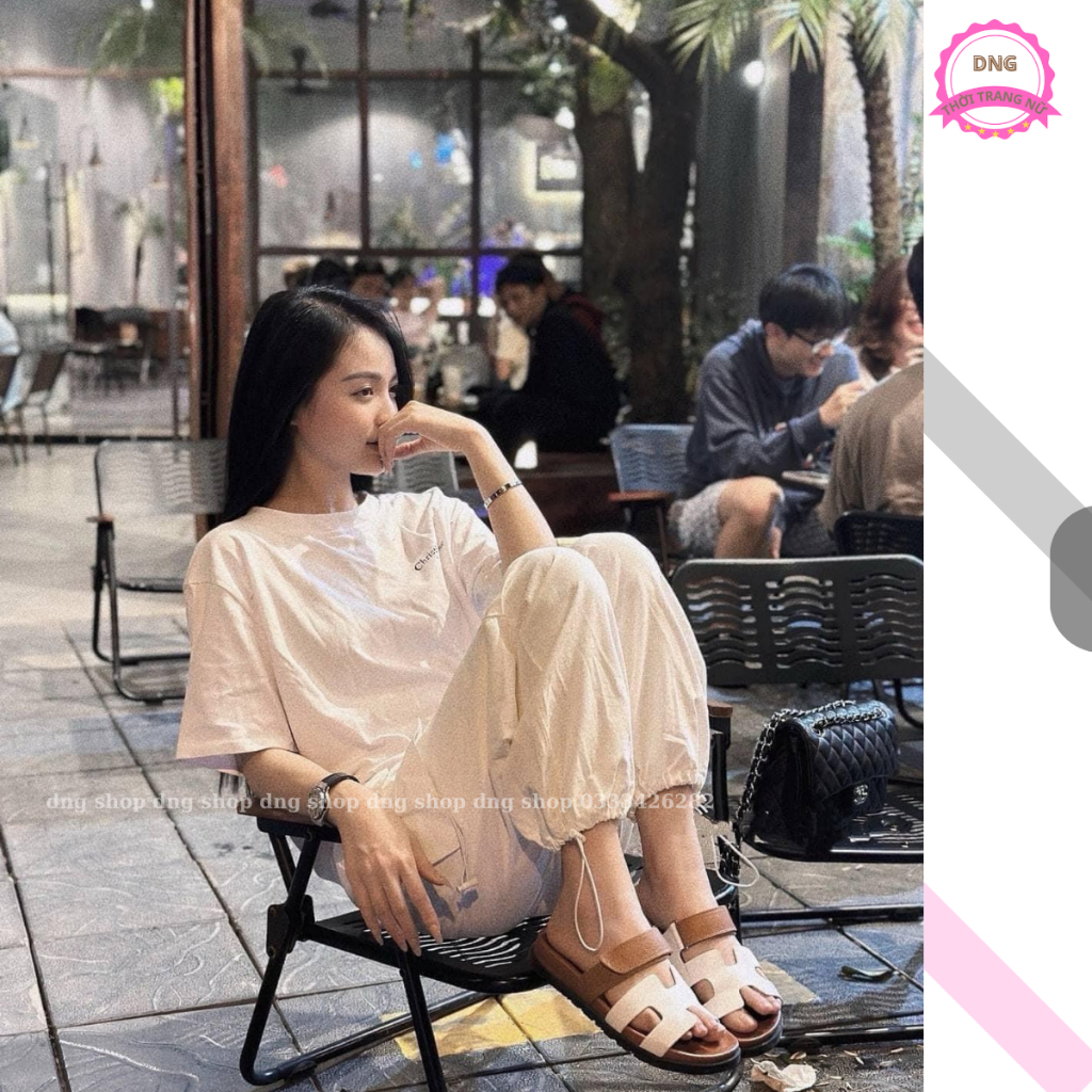 Quần Gió Ống Rộng Cạp Chun Nữ Có Dây Kéo Để Thành Quần Jogger Chất Liệu Đũi Gió Siêu Năng Động Hot Hit
