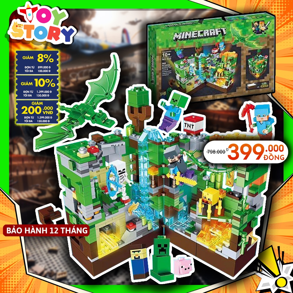 Mô Hình Lắp ghép Minecraft Thế Giới Cây - Đồ chơi xếp hình cao cấp ...