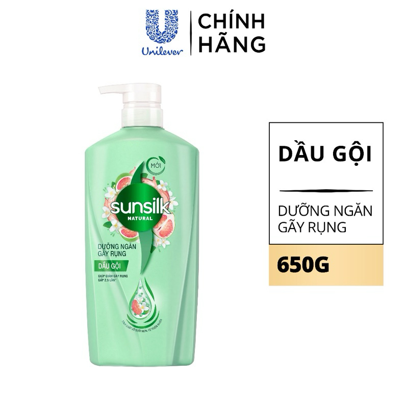 Dầu Gội Bưởi Sunsilk Natural Hương Thiên Nhiên 650g