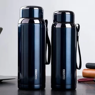 Bình Giữ Nhiệt Cao Cấp Inox SUS 316 Loại 1000ml, Giữ Nóng Lạnh Lên Đến 10h. Quai Dù Chắc Chắn