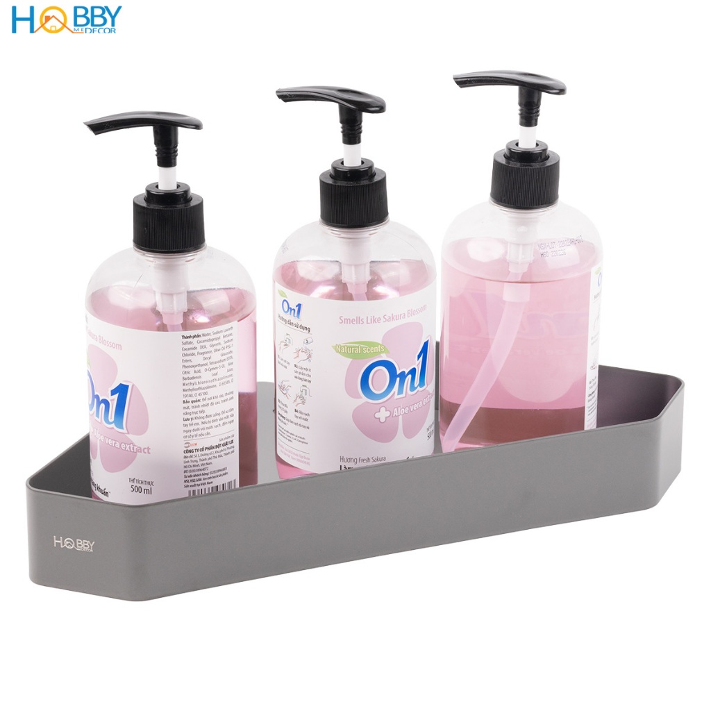 Kệ góc tường đa năng dán tường bằng nhôm không rỉ Hobby home decor KG