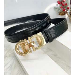 Thắt lưng da bò thật khóa dây tự động cao cấp mặt khóa hợp kim chống gỉ chữ a bản dây 3,5cm