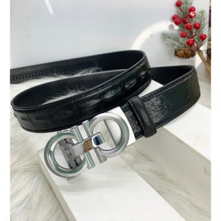Thắt lưng da bò thật khóa dây tự động cao cấp mặt khóa hợp kim chống gỉ chữ a bản dây 3,5cm