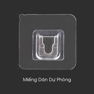 Miếng dán nhựa tường chữ U thay thế cho kệ nhựa, móc dán dự phòng siêu chắc.