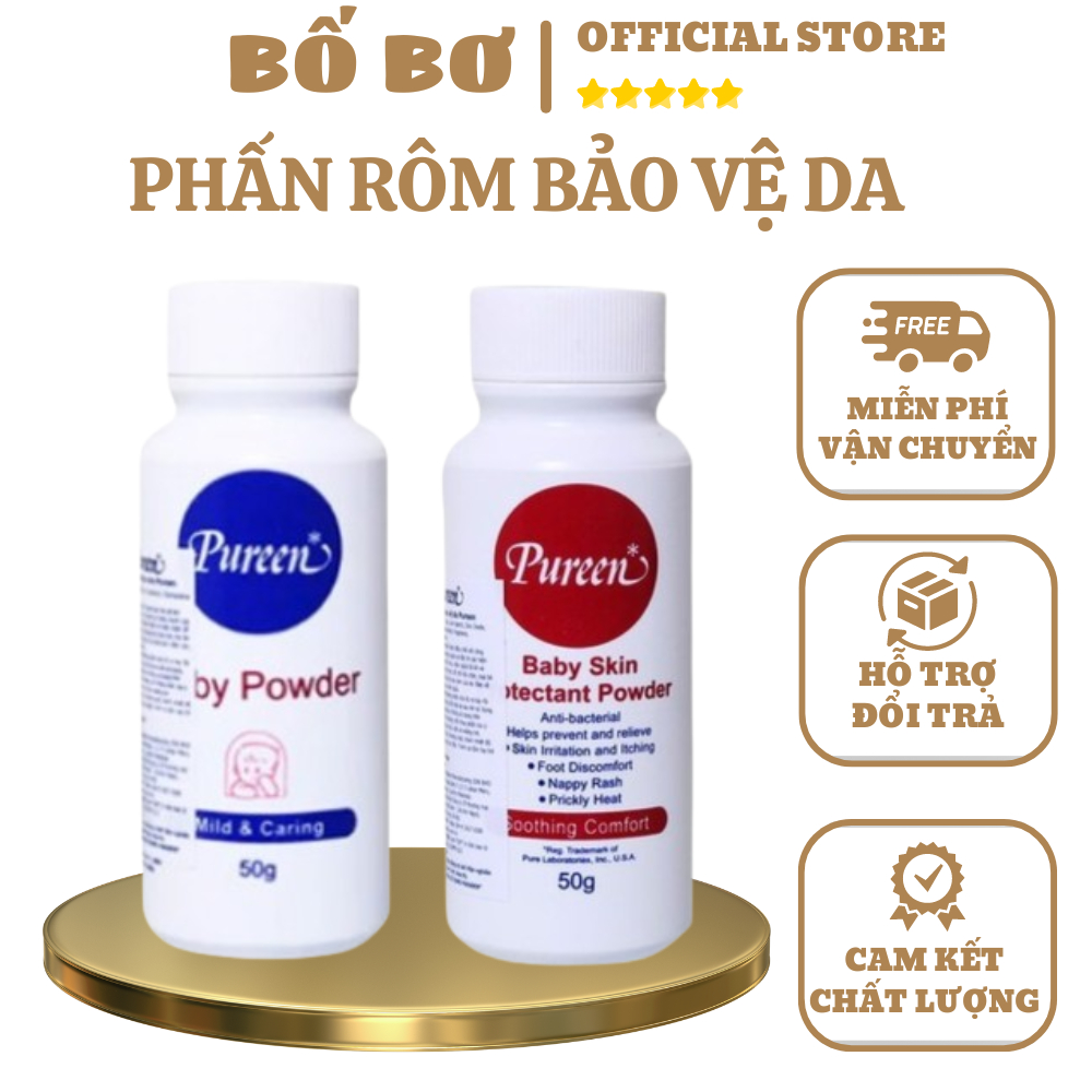 Phấn rôm bảo vệ da dịu nhẹ Pureen | Shopee Việt Nam