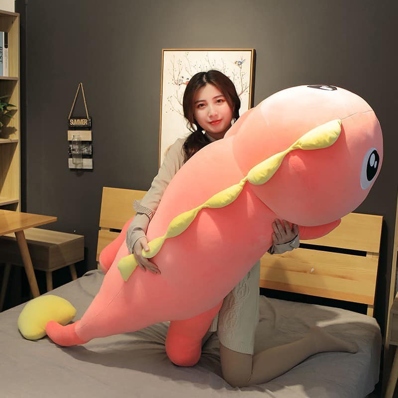 Gấu Bông Khủng Long Đuôi Trái Tim,Gấu Ôm Khủng Long Chính Hãng Chất Mềm Mại Đàn Hồi,Size 120-170 CM