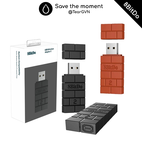 USB 8BitDo Wireless Adapter cho tay cầm PS5 PS4 Xbox Series SX Xbox  One SX Switch Pro Steam Deck