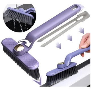 Cây Chà Sàn Nhà Tắm (Tặng Kẹp Gắp Rác) Xoay 360 độ Bàn chải chà sàn đa năng, làm sạch mọi kẽ hở