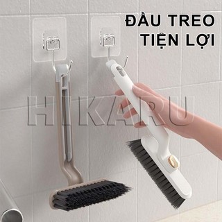Cây Chà Sàn Nhà Tắm (Tặng Kẹp Gắp Rác) Xoay 360 độ Bàn chải chà sàn đa năng, làm sạch mọi kẽ hở