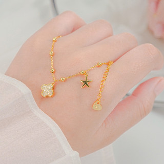 Vòng tay nữ LAMY Lucky Four Leaf Star Rose Gold Bracelet 2241