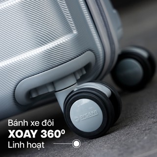 Vali Kéo MIAvn Du Lịch Pisani TATTI - Size 20/24/28, Nhựa PC Cao Cấp, Chống Va Đập Tốt, Khay Để Nước, Bảo Hành Trọn Đời