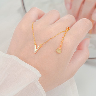 Dây chuyền nữ LAMY Luxury V Shaped Pendant Silver Necklace 6390