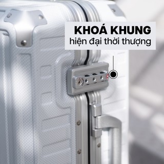 Vali Khoá Khung MIAvn Du Lịch Pisani URI - Size 20/24/28 Inch, Nhựa PC Cao Cấp, Bền Bỉ Chống Bể, Số TSA Bảo Mật Cao