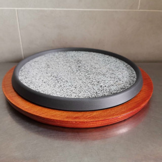 Đá nướng muối tiêu có lót gỗ đi kèm | Đá nướng beefsteak