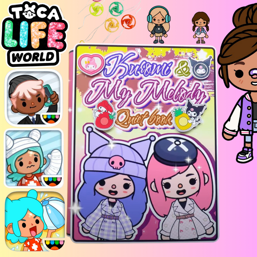 Đồ chơi giấy ngồi nhà búp bê bằng giấy Wednesday Ngôi nhà của kuromi và My Melody đồ chơi thủ công
