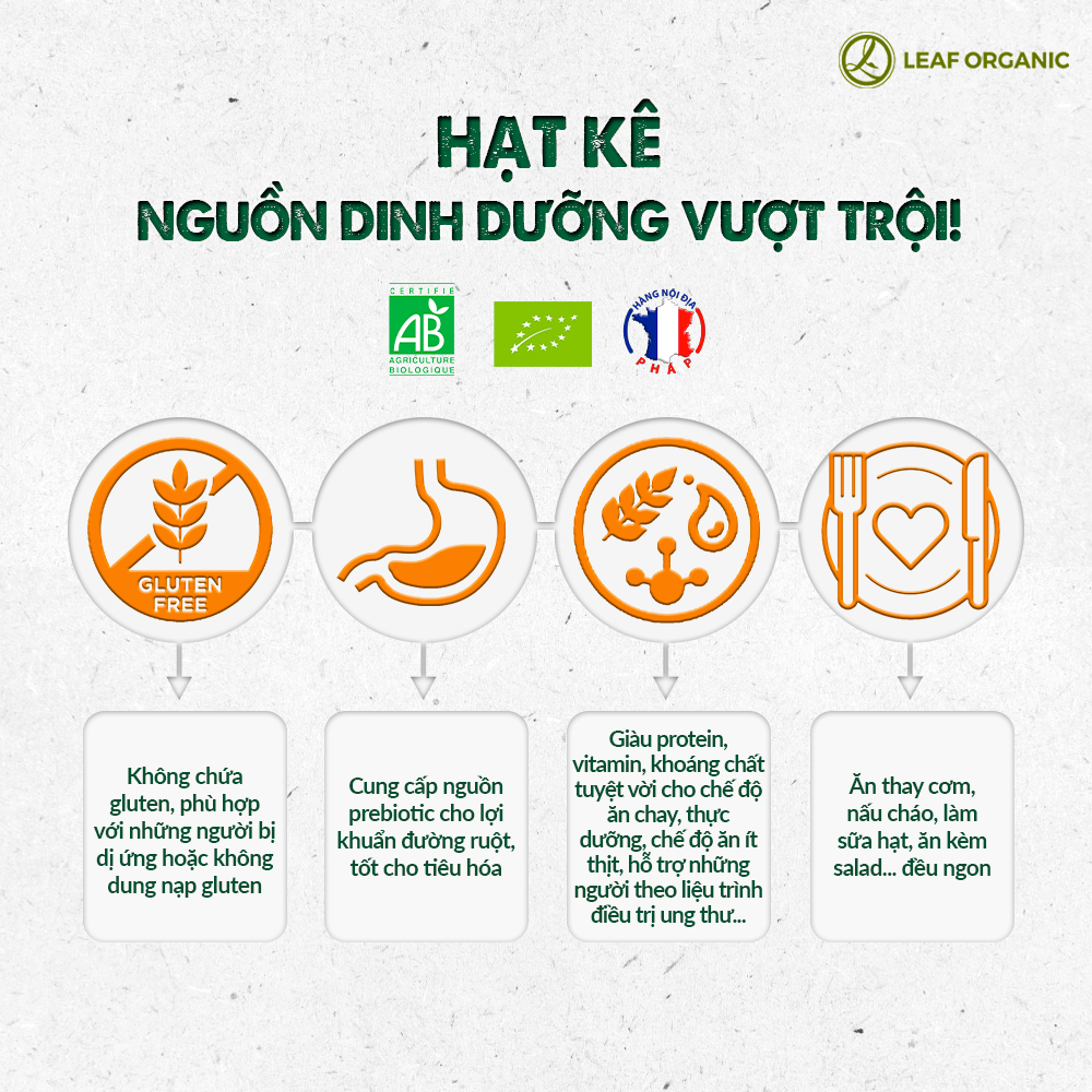 Ảnh Hạt kê hữu cơ đã tách vỏ Markal 500g Pháp 1