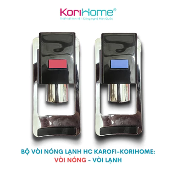 Vòi lấy nước nóng lạnh ren trong 17mm (vòi nóng có khóa bấm an toàn) cho máy Karofi, Kangaroo, Korihome, Sunhouse...